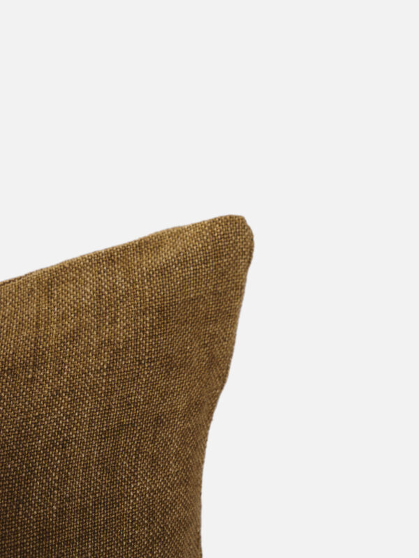 cuscino decorativo  Margaux color miele lino naturale dettaglio