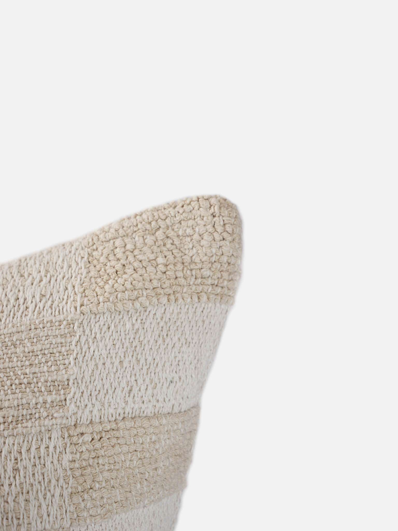 cuscino decorativo nives beige bianco avorio checker dettaglio