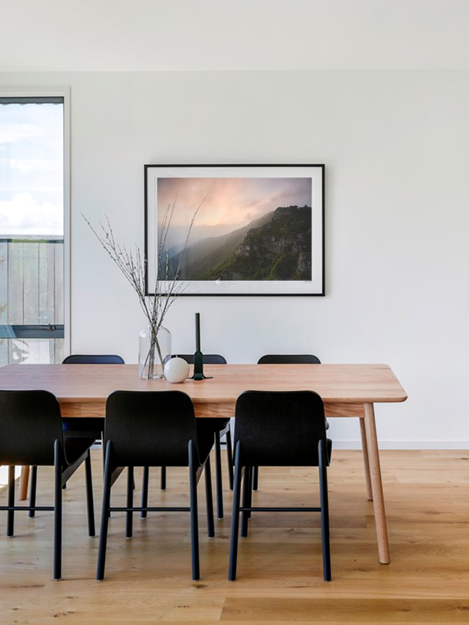 Poster fotografico “ASSTAAL – Italian Series” di Davide Zerilli con paesaggio montano all’alba, stampa su carta semi lucida A3/A2/A1