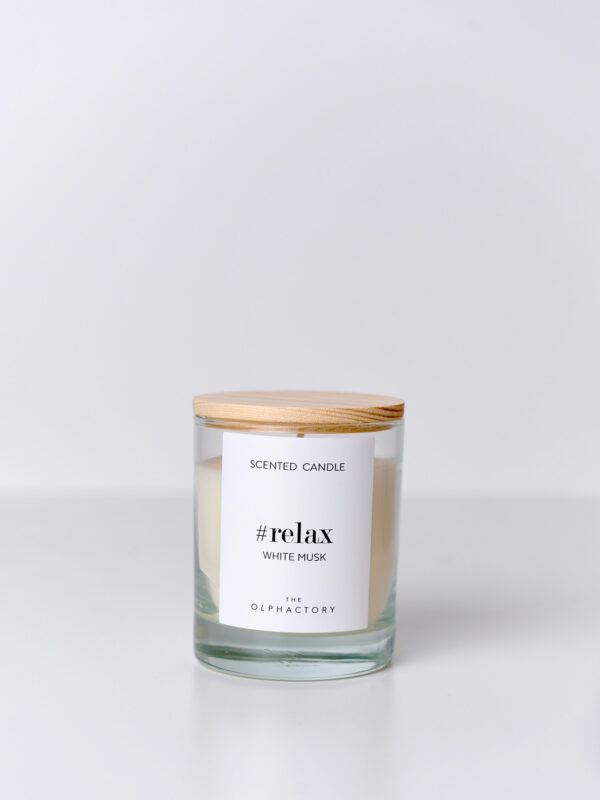 Candela White Musk 200 g in vetro, frontale