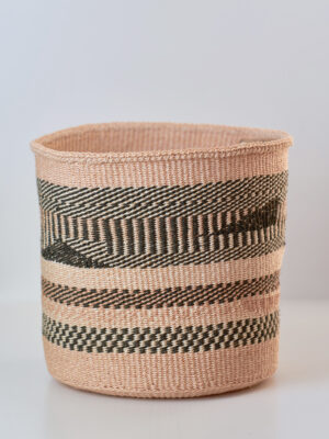 Cesto in sisal intrecciato a mano naturale, taglie S/M/L