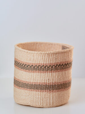 Cesto in sisal intrecciato a mano naturale, taglie S/M/L