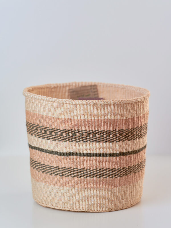 Cesto in sisal intrecciato a mano naturale, taglie S/M/L