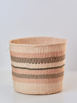 Cesto in sisal intrecciato a mano naturale, taglie S/M/L