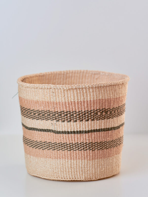 Cesto in sisal intrecciato a mano naturale, taglie S/M/L