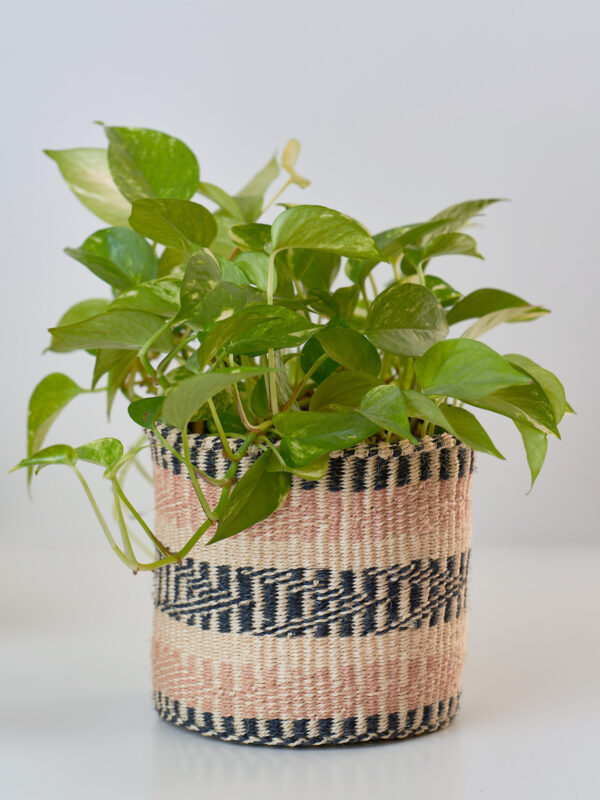 Cesto in sisal naturale intrecciato a mano – Small - immagine 2