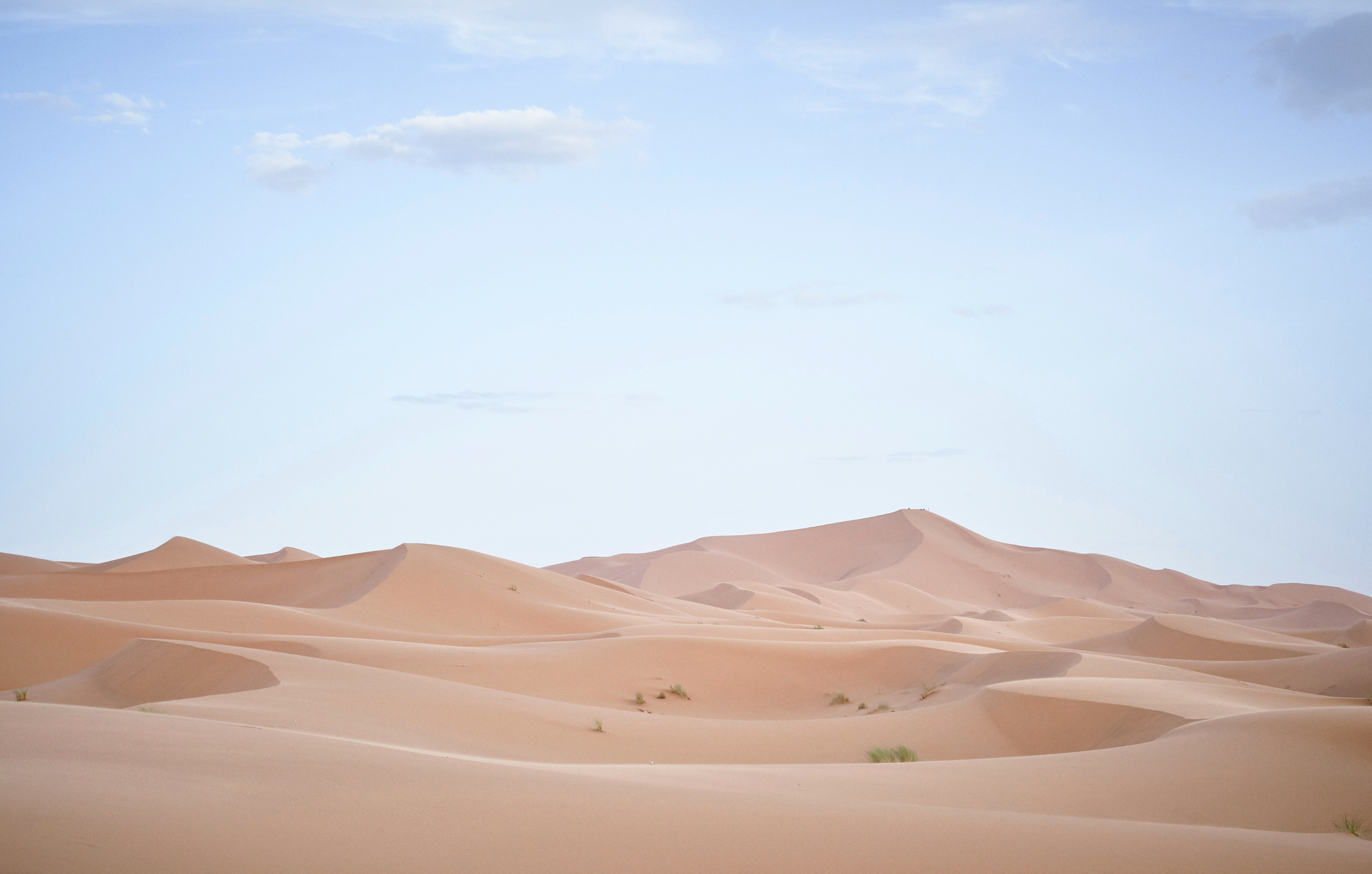 Stampa fotografica limitata del Sahara con dune e cielo chiaro