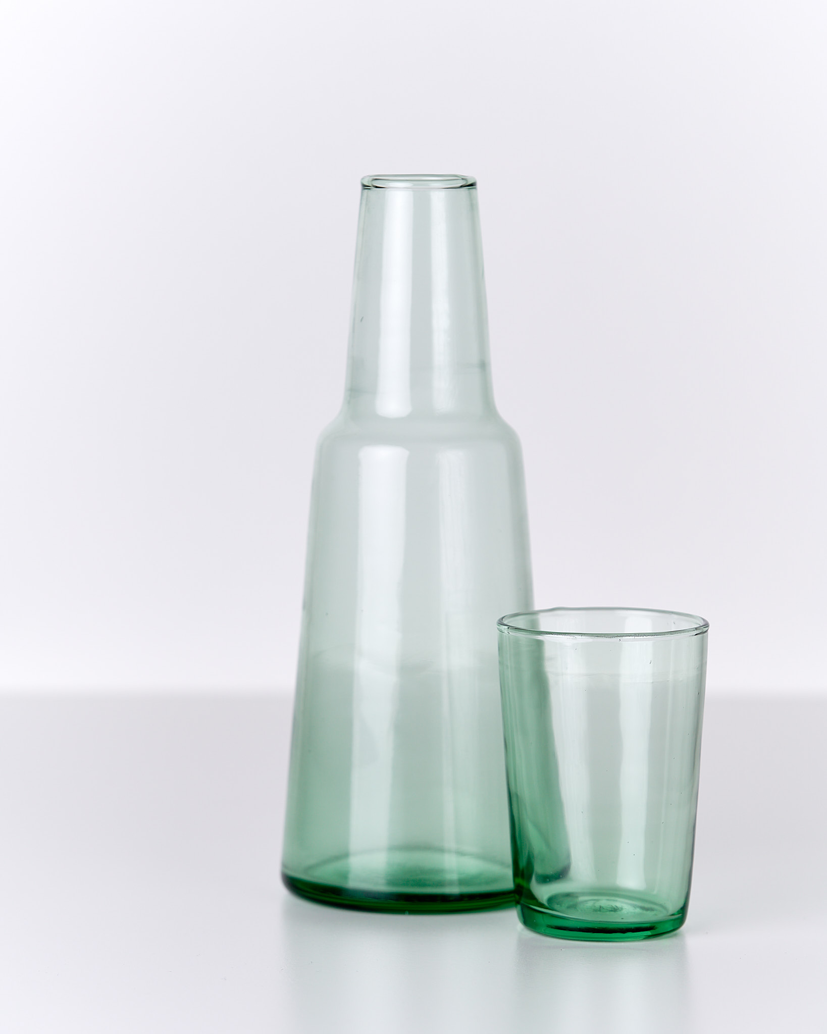 Caraffa in vetro soffiato